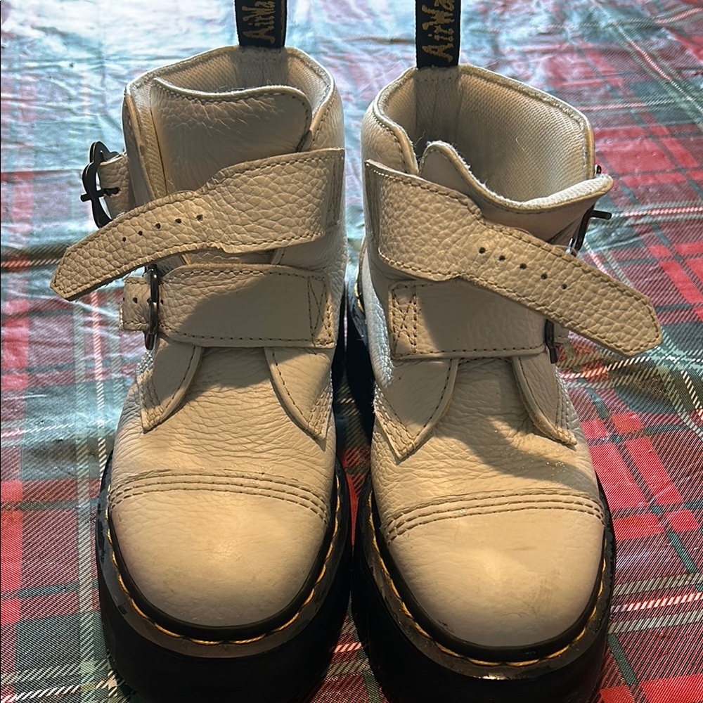 Dr. Martens White Devon Boots
